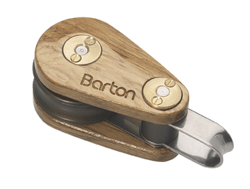 Barton 30mm Single Fixed Eye Wooden Block