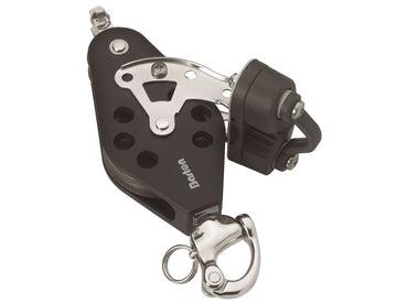 Barton Marine 35mm Fiddle Block w/ Snap Shackle, & Swivel (8mm Line)