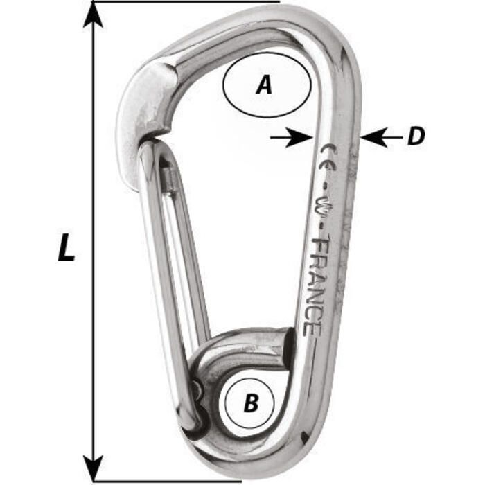 Wichard Asymmetric Carbine Hook
