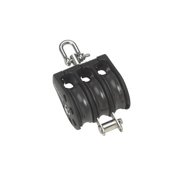 Barton Marine 35mm Triple Block w/Swivel & Becket (8mm Line)